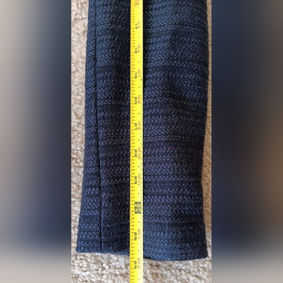 TAHARI ARTHUR LEVINE BLAZER 2P TWEED NAVY BLUE JACKET 2 PETITE - Picture 9 of 9